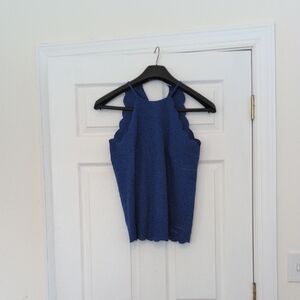 SHEIN Royal Blue Scalloped Camisole